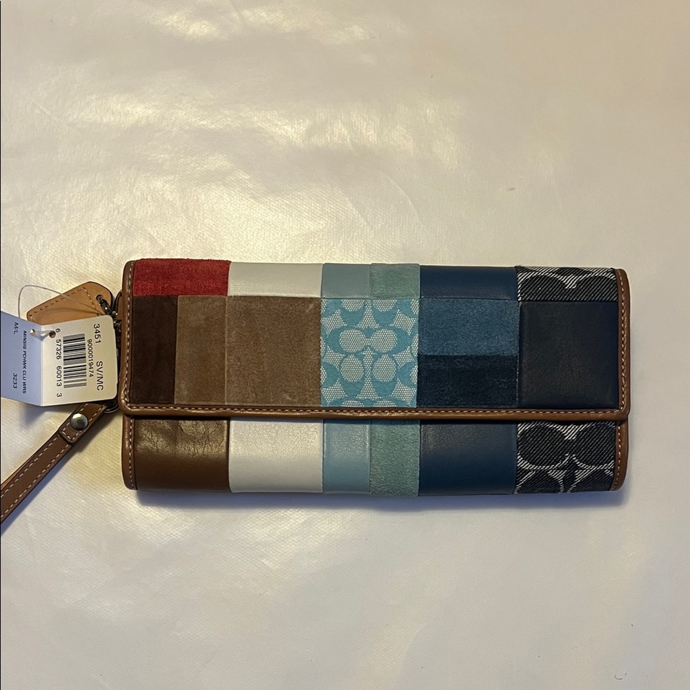 Coach Multicolor Patchwork Leather Wallet